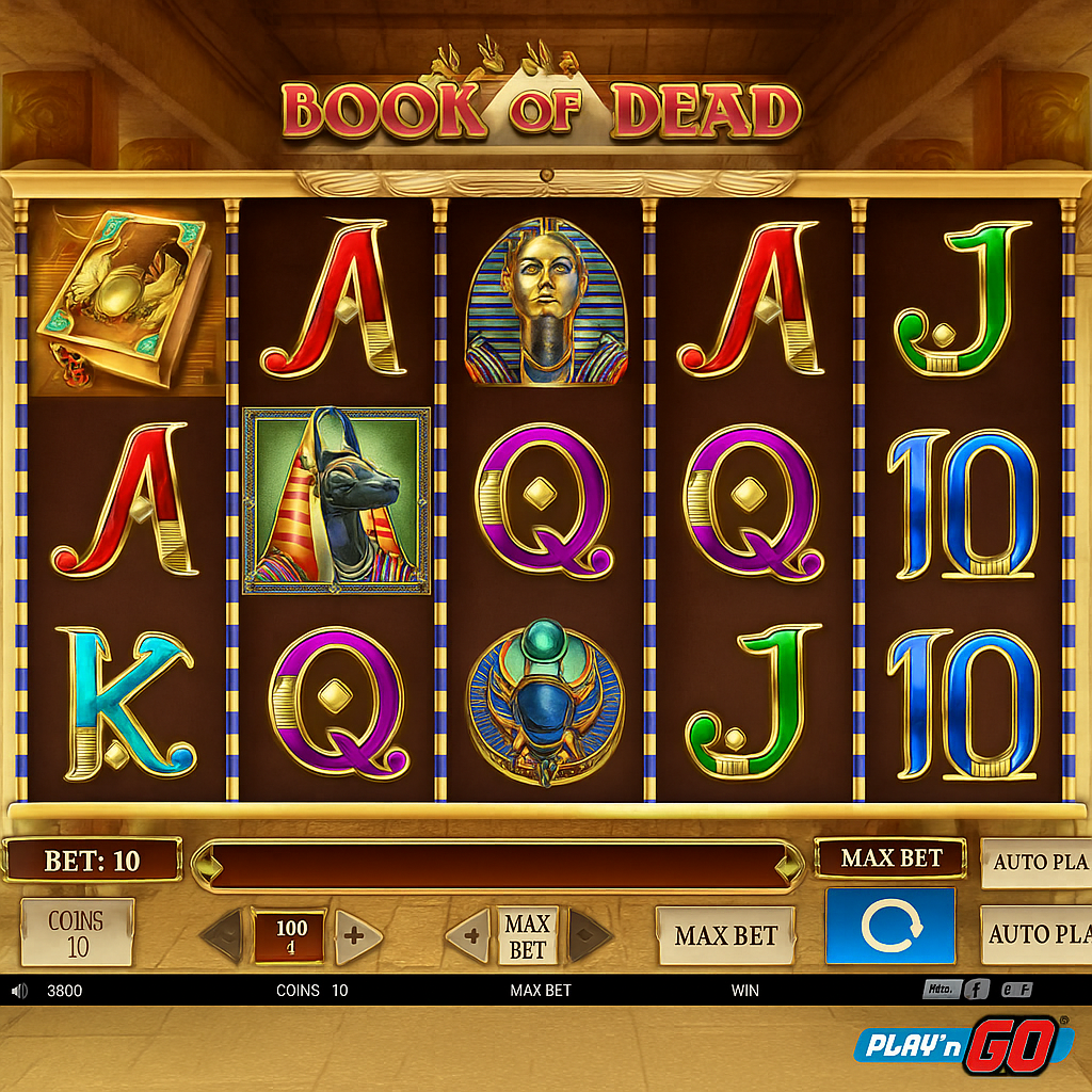 Zodiac Casino - Book of Dead Slot Game - Play'n GO