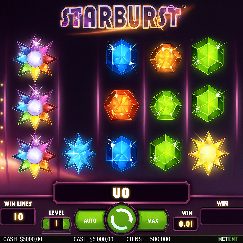Zodiac Casino - Starburst Slot Game - NetEnt